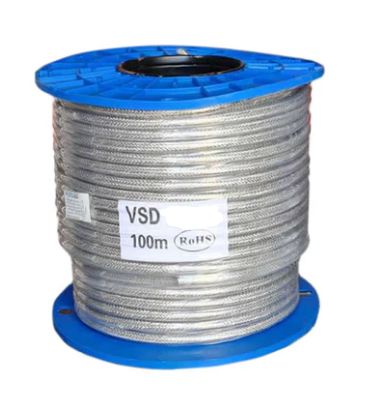 4mm 3 core + Earth copper braided VSD cable clear outer sheath VSD3040E-100CLR 100m Roll
