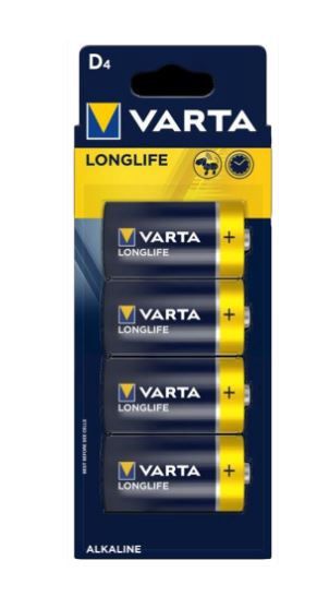 D Alkaline Batteries 1.5v Pack of 4