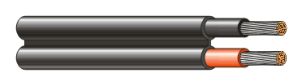 10mm sq. Twin Solar cable flexible UV resistant 120° Double insulated PV14202-100BLK 100m Roll