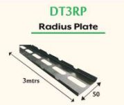 DT3 Radius Plate Galvanised GB 50mm x 3m slotted DT3RPG