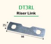 DT3 Riser link Galvanised GB 98mm x 25mm slotted DT3RLG
