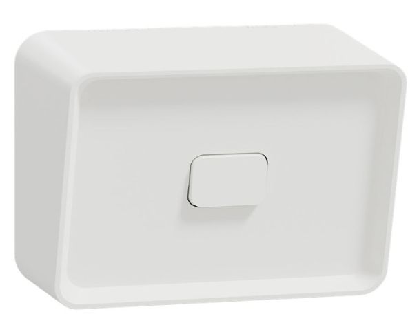 Clipsal Iconic Weatherproof 1 gang outdoor switch 20A Vivid White O3041HA-XW