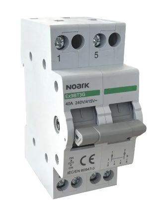 Noark 40A 2 pole Changeover switch EX9BT3G 850129