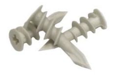 Nylon Wall mate 14mm x 42mm jar of 100 TESWM25
