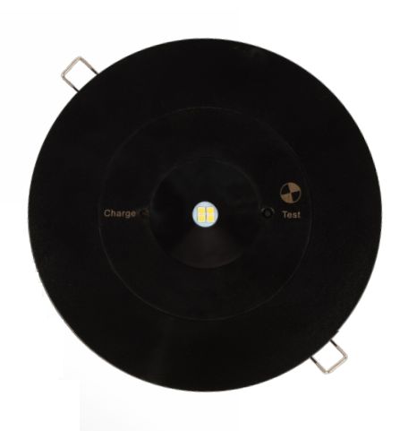 Recessed mount UFOfire Emergency LED spitfire Light Black Face LWUF6030B