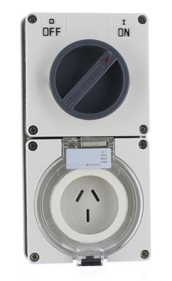 3 Flat Pin 20A Combination Switched Socket Outlet C320 PWSSO20A3F