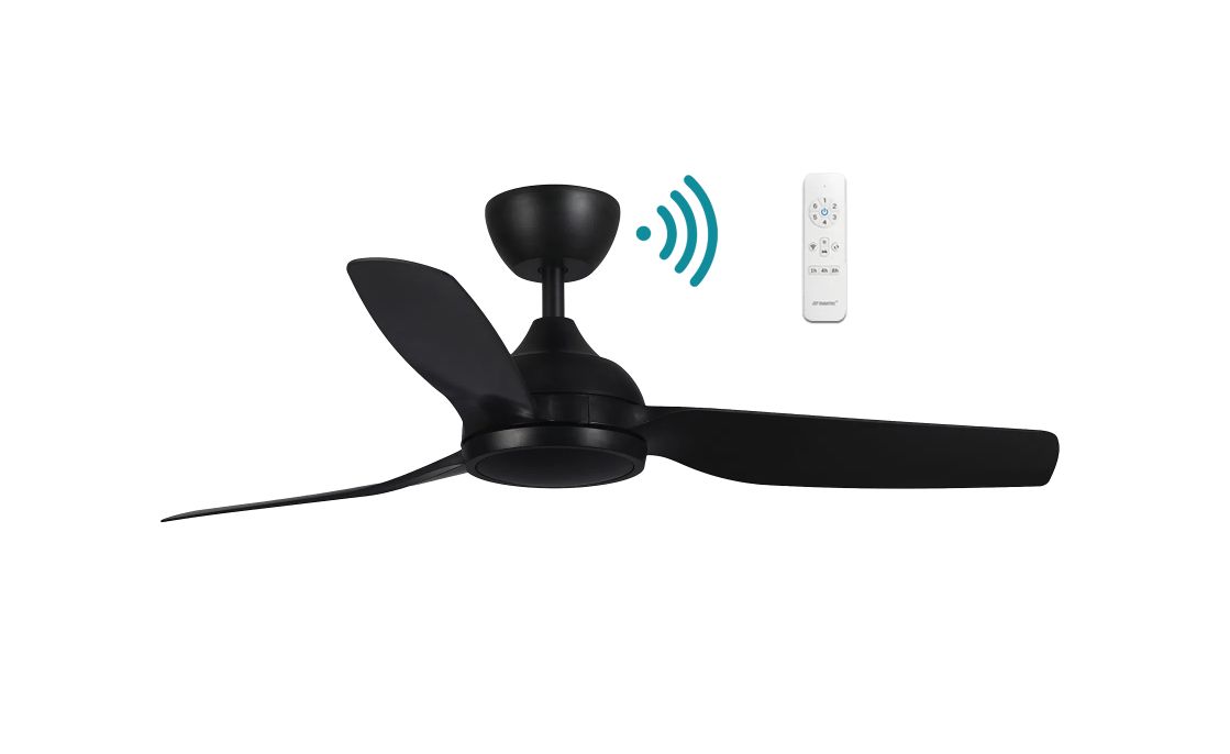 Daytona DC Black 52″ Smart Ceiling Fan With WIFI Remote Control IP55 MDDC133M