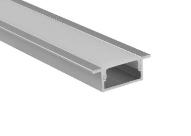 Winged Leap Aluminium Extrusion Profile for LED Strip 17mm x 7mm x 3m - Silver