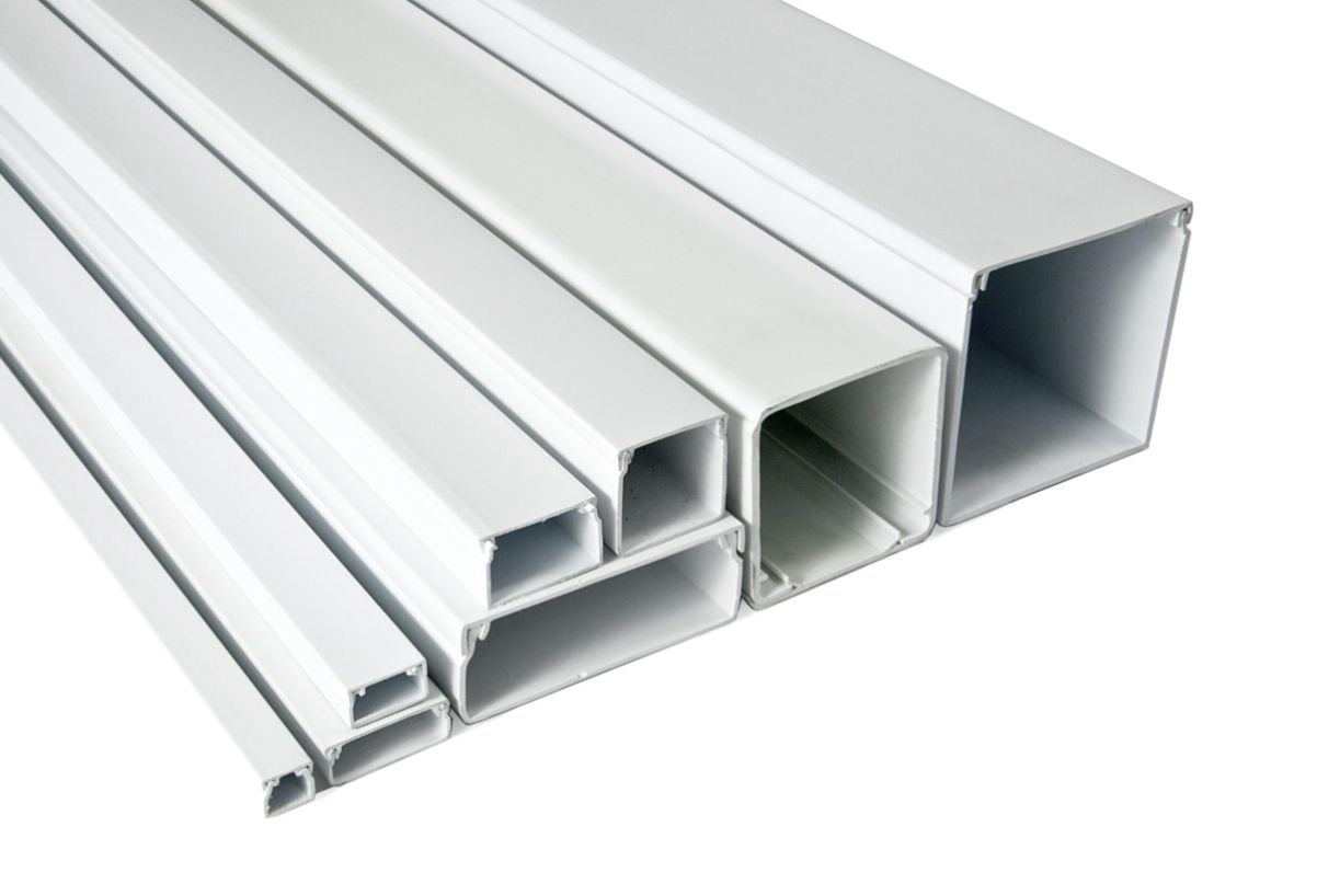 Cable Ducting Trunking 20mm(W) x 10mm(H) x 4meter(L) White CD2010