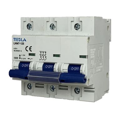 100A 3 Pole MCB circuit breaker 10kA rated TESTMCB3P100
