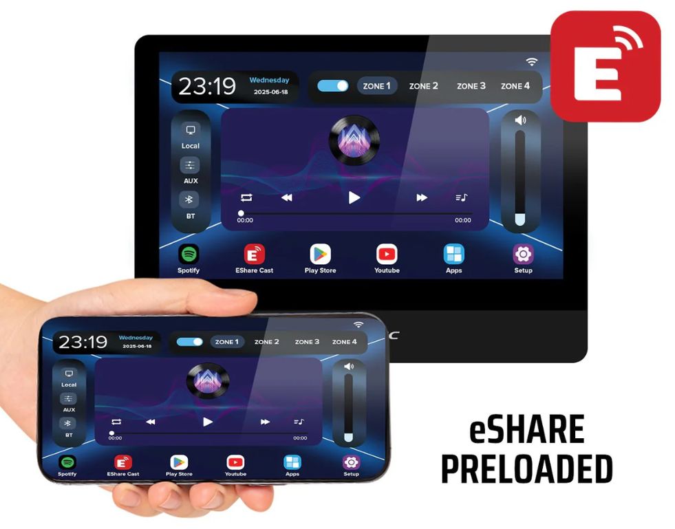 Weconic 10&quot; Touchscreen Wall Amplifier Android Unit with WiFi Bluetooth WTS-10