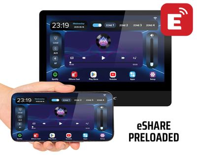 Weconic 10" Touchscreen Wall Amplifier Android Unit with WiFi Bluetooth WTS-10