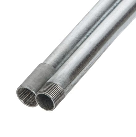 20mm Hot Dipped Galvanised Steel Conduit Screwed Ends 4meter Length UMHD204L