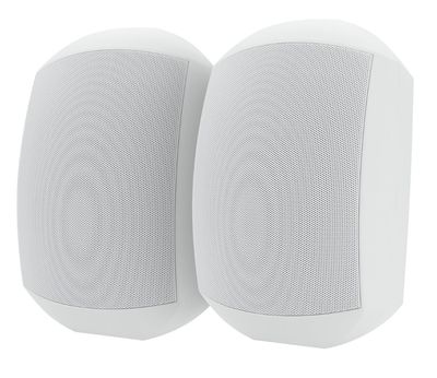 Weatherproof Outdoor Wall Mount Speakers Pair IP66 80w WHITE WTP660-WHT