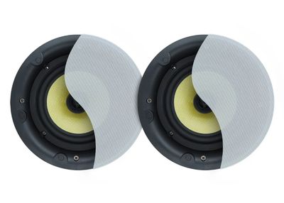 Weconic 6" Rimless 160W Ceiling Speakers Pair Commercial Grade White LGC63