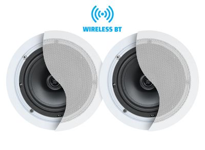 Weconic 6.5" 60W Twin Bluetooth Ceiling Speakers System Commercial Grade White WB620