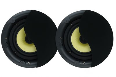 Magnetic 8" Rimless Ceiling Speaker Grill Black BKG-8-RIMLESS-BLACK