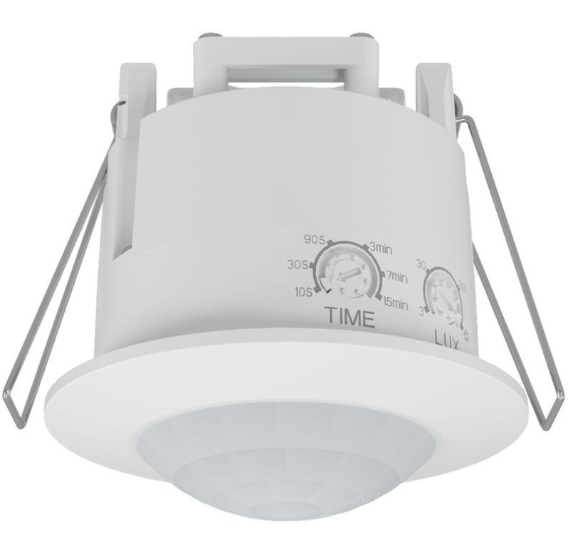 360 Degree Motion Sensor Infrared Recessed 61mm Dia Cutout IP20 ST41-2S