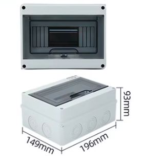 8 pole Weatherproof Distribution board load center IP65 HT-SMS8