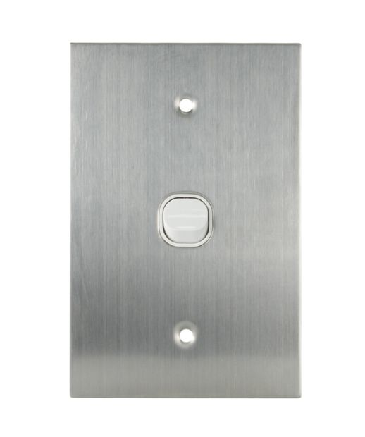 Stainless Steel 1 Gang Switch TESSW1SSWH
