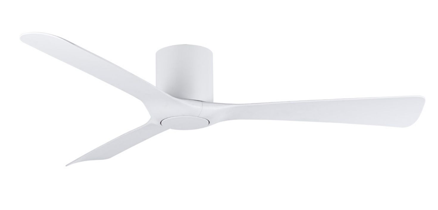 FRESNO DC 52″ 3 Blade Low Profile White Smart Ceiling Fan With WIFI Remote Control MFDC133W