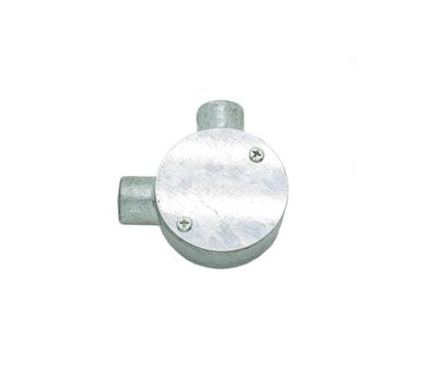 20mm Threaded 2 Way Metal Galvanised Cast Iron Conduit Junction Box M-JB20-2A