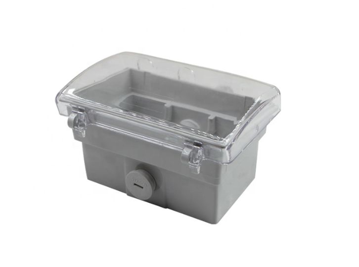 Weatherproof Hinged Clear Lid Enclosure for GPO switch MP-34