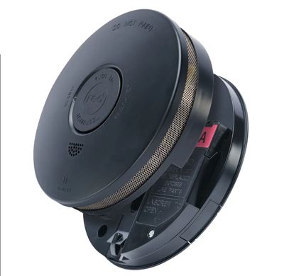 Black surface mount 240v hardwired with 10 years Battery Smoke alarm RSDUALPB