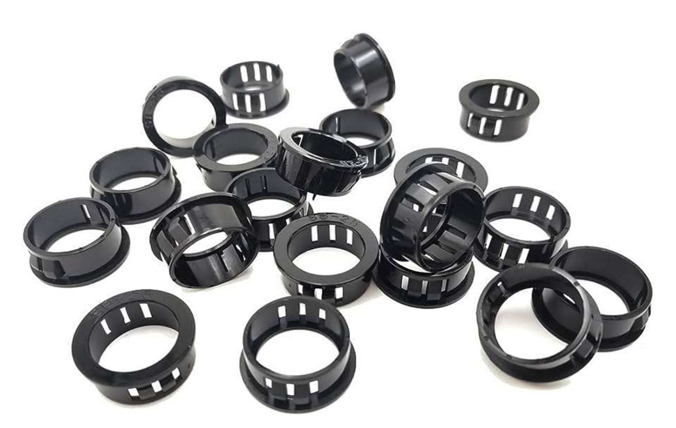 32mm Nylon Snap in Bush Black pack of 100 pieces NSB32 TUFBUSH32