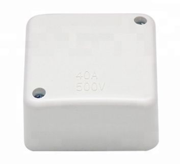 Small Junction Box 70mm x 70mm x 37mm White JBS TESJBS