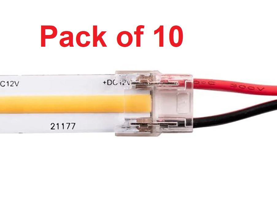 2 Pin 10mm Strip to Cable Solderless Connector Pack of 10 pieces CE.STQC.CS.10
