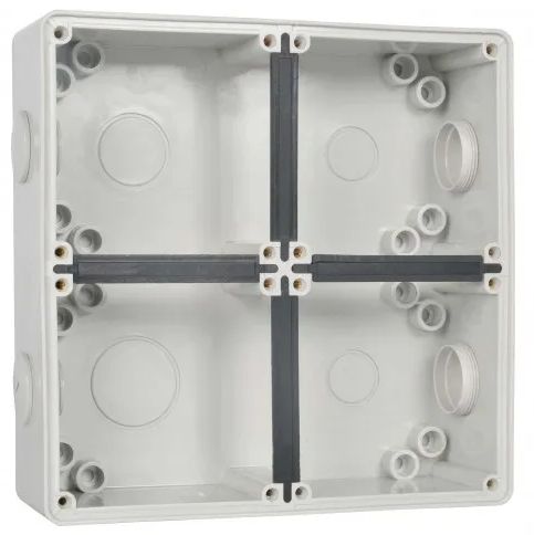 4 Module Enclosure Base for industrial 56 series outlets TEST4E