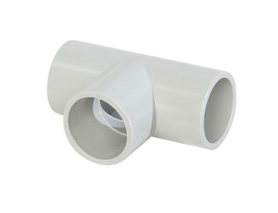 20mm Plain PVC solid TEE Grey ST20C ST20