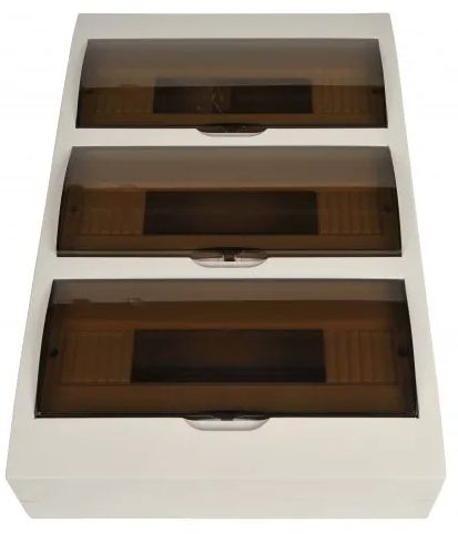 36 Pole Surface mount distribution board switchboard load center with door earth neutral links SMS36