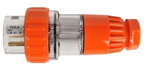 3 Round Pin 20A Industrial Straight plug IP66 TESTP320