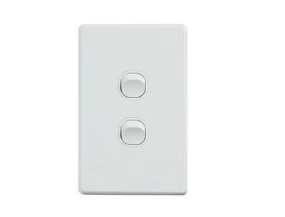 2 Gang Switch Plate 10A Zack Range CSS02