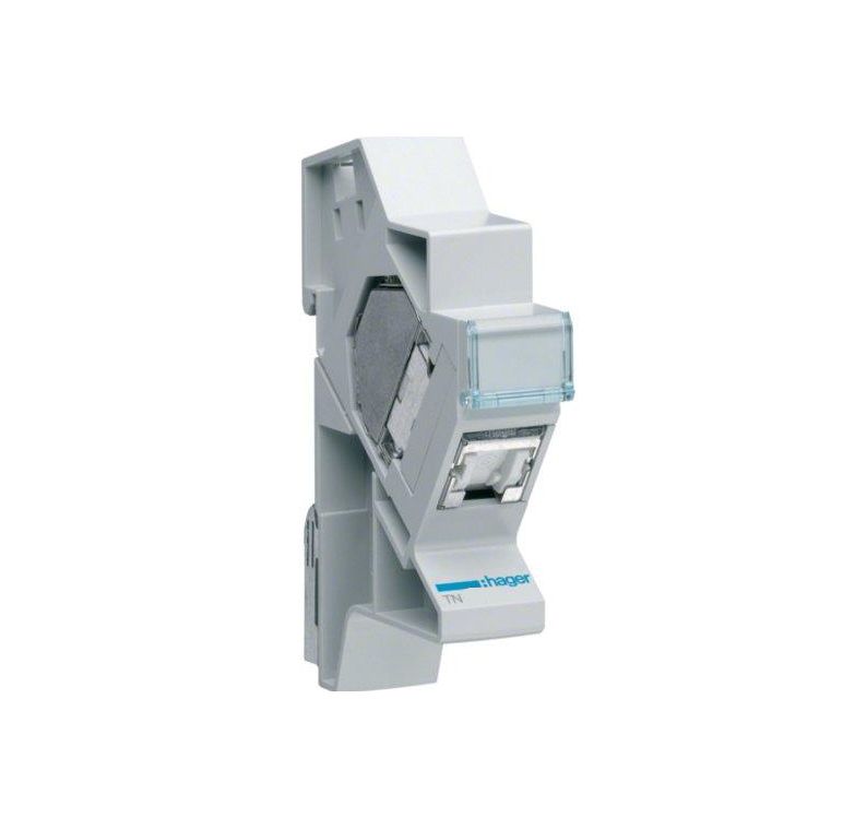 Hager CAT6 Twisted Pair Data Patch Module DIN mount 594991 TN003S7