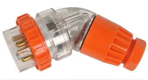 5 Pin 20A Industrial Angled Plug IP66 TPA520