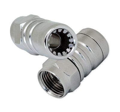 F Type Female RG6 Universal Self Lock Push On FC7008C