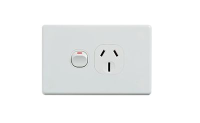 15A Single GPO Power Point White- Clearance Product