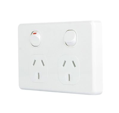 Double GPO Power point 10A White ZACK Series CSS-DPO10