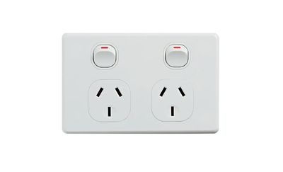 Double GPO Power point 10A White ZACK Series CSS-DPO10