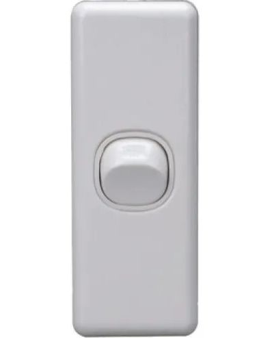 1 Gang Architrave Switch White A1GSW