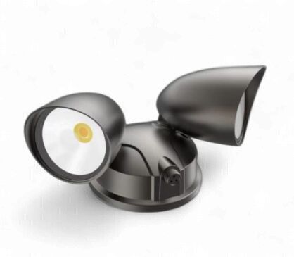30W CERPRIS Twin Spot Security Light Black Metal Body CCT Tri-color with optional sensor CE.SFL.2-15