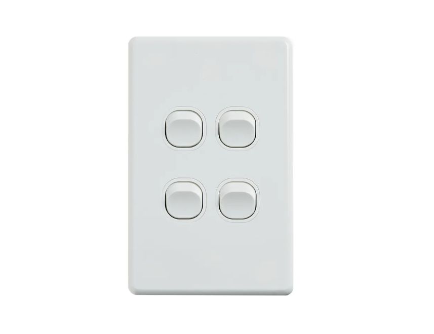 4 Gang Switch Plate 10A Zack Range CSS04