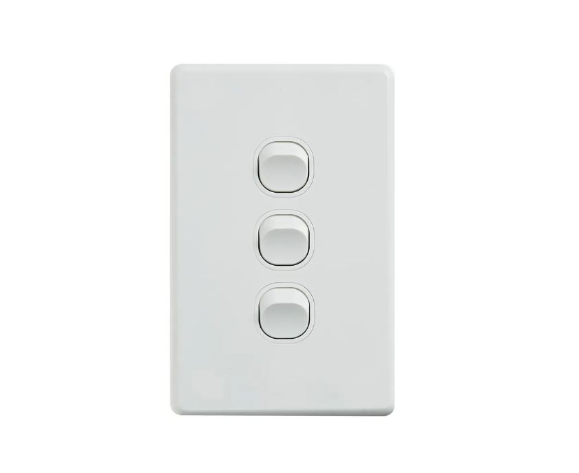 3 Gang Switch Plate 10A Zack Range CSS03