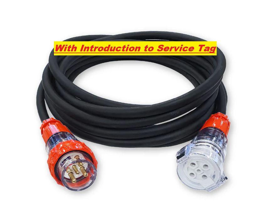30 meter long 3 Phase 5 pin 32A Industrial heavy duty Extension lead cord