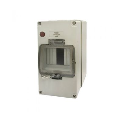 Weatherproof 4 Pole MCB Enclosure with Neon light TESTCBC4P