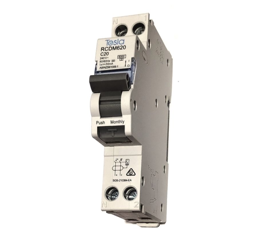 32A 6kA 1 pole Type A RCBO TESRCDM632A