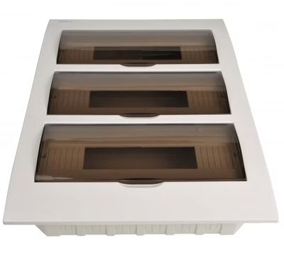 36 Pole Recessed mount distribution board switchboard load center with earth neutral links TESPDBL36R